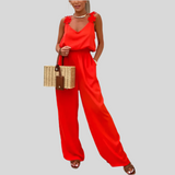 ALVARA™ – ÆRMELOST JUMPSUIT MED VIDDEDE BUKSER
