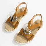 ELENA™ – SANDALER MED SØLVDETALJE OG MODERNE ELEGANCE