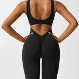 RIORA™ – ELEGANT JUMPSUIT MED V-ÅBEN RYG