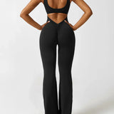 RIORA™ – ELEGANT JUMPSUIT MED V-ÅBEN RYG