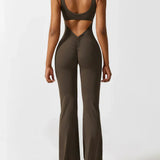 RIORA™ – ELEGANT JUMPSUIT MED V-ÅBEN RYG