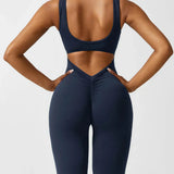 RIORA™ – ELEGANT JUMPSUIT MED V-ÅBEN RYG
