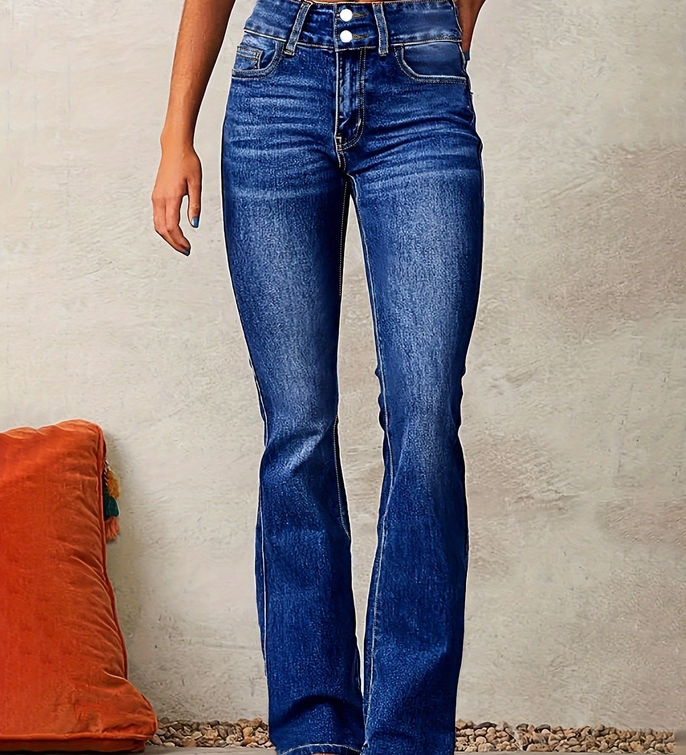 AYA™ – HØJTALJEDE FLAREJEANS